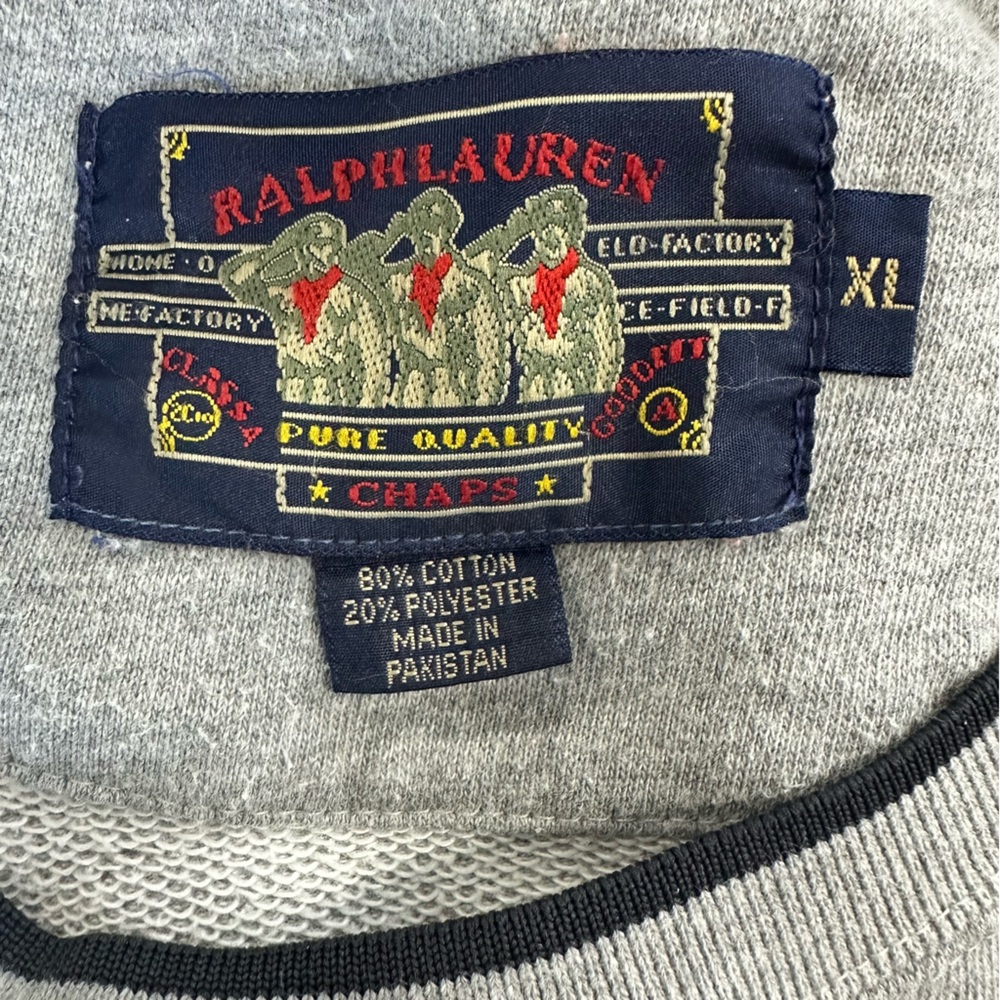 Ralph Lauren Chaps Boy Scout Label Vintage Sweatshirt - Picture 9 of 12